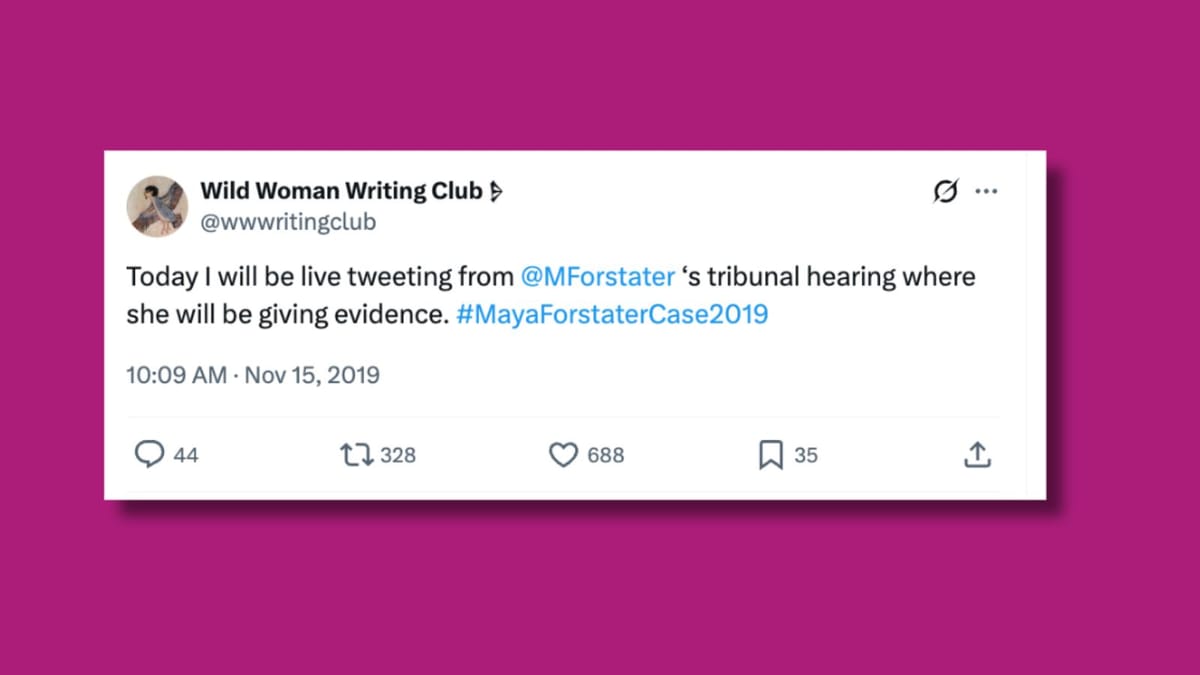 Live tweets from my tribunal